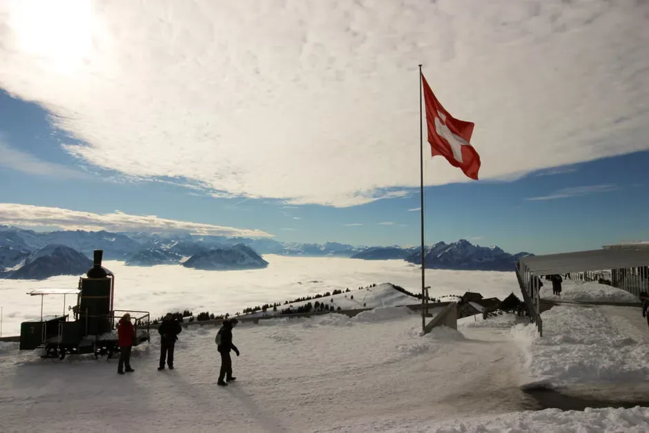 Mount Rigi Switzerland Cogwheel Railway