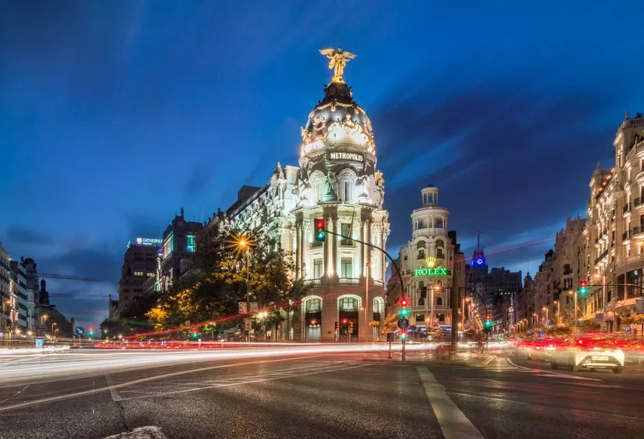 Gran Via Madrid Spain Boulevard