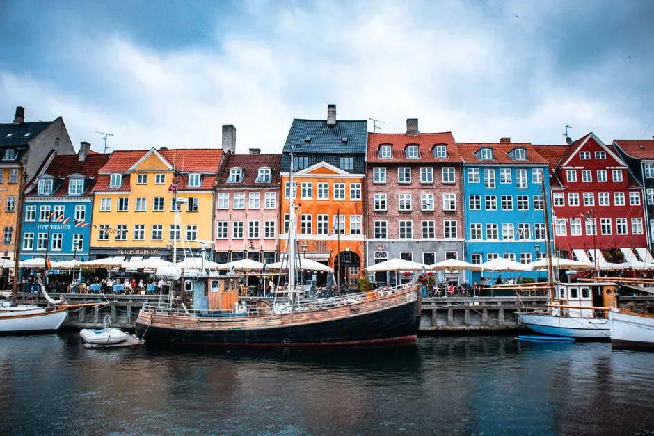Copenhagen Nyhavn Colorful Canal Houses
