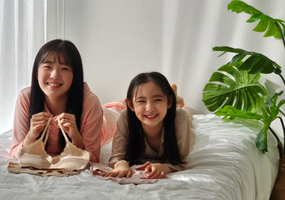 이너웨어 컨셉 홍보 모델 촬영 현장