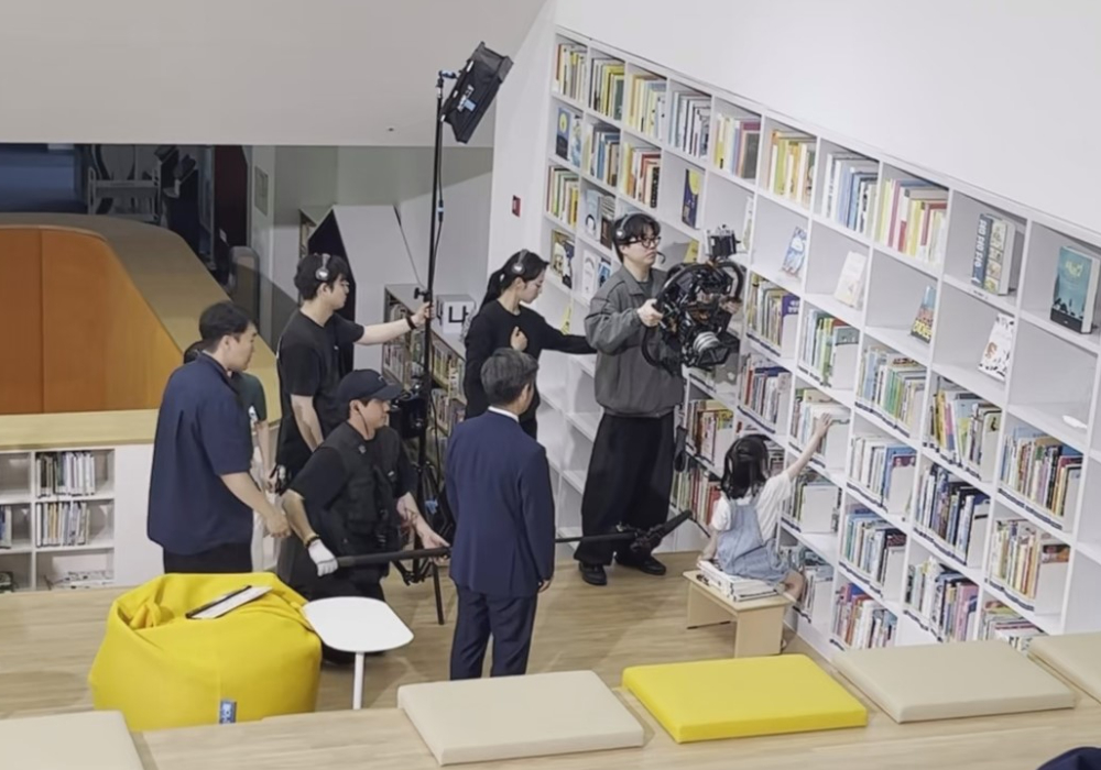 공공기관 광고 모델 촬영 현장