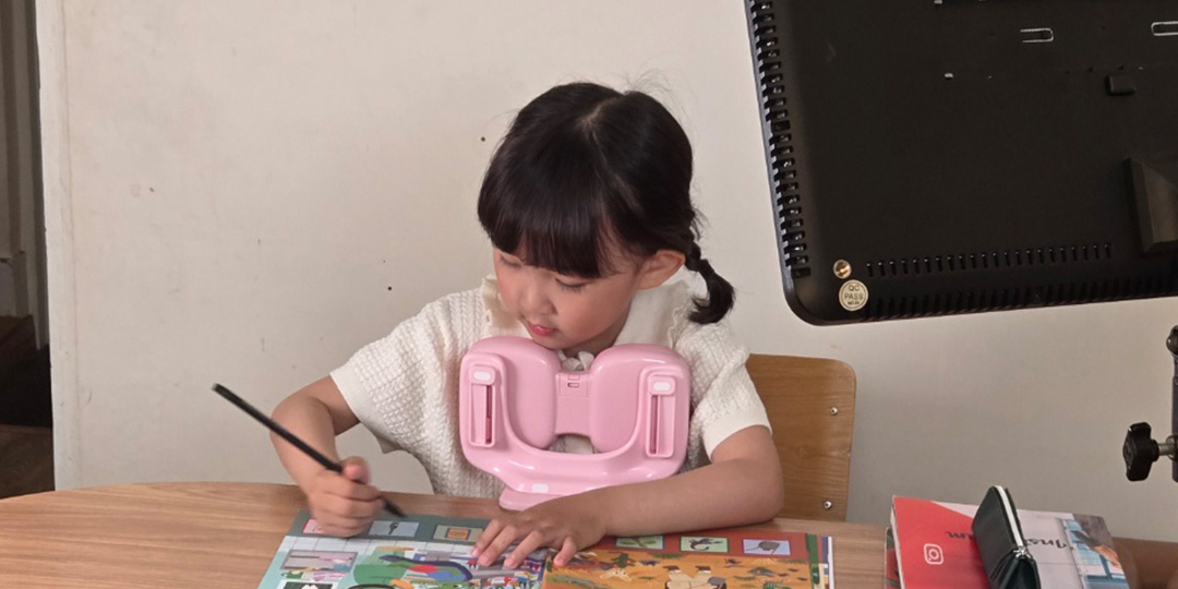 자세교정 제품 광고 촬영