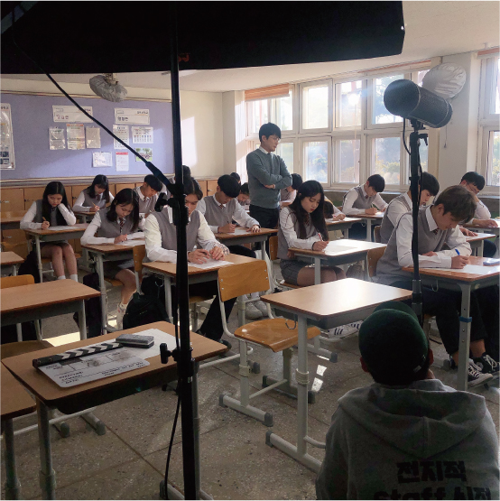 비상교육 홍보영상 촬영장 모습