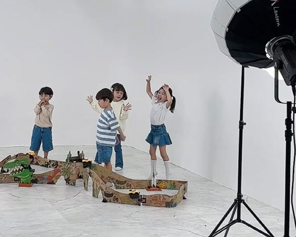 아동용 교육 교재 홍보물 카탈로그 촬