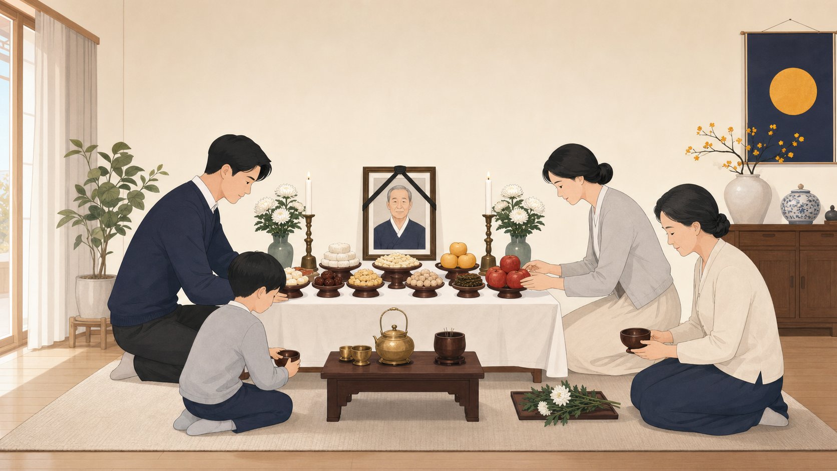 1주기 첫 기일 준비와 제사상 차림