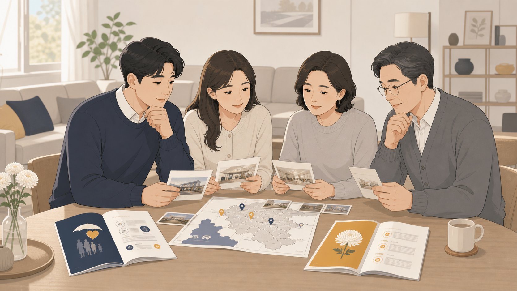 충청도 장례식장 정보와 보험 상조 안내를 함께 비교하는 가족