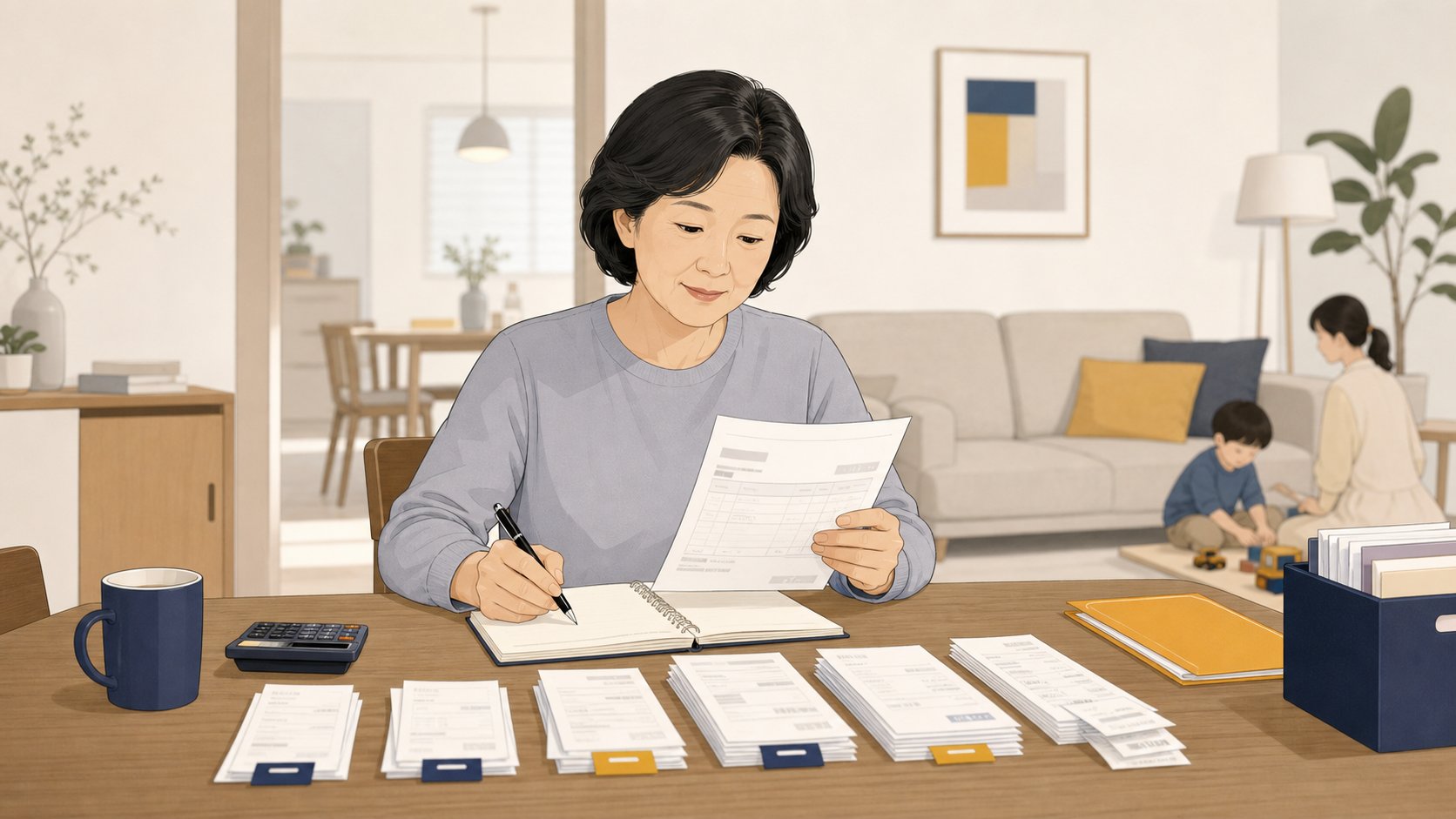 고인 미납 세금 공과금 카드 정리
