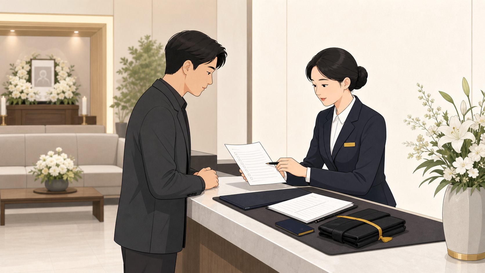장례식장 보호자 준비물과 입실 절차, 빈소 차리기 전 챙길 것