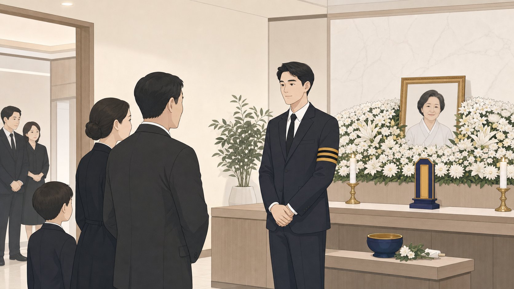 빈소 접객 매뉴얼, 상주가 조문객 맞이하는 방법 안내