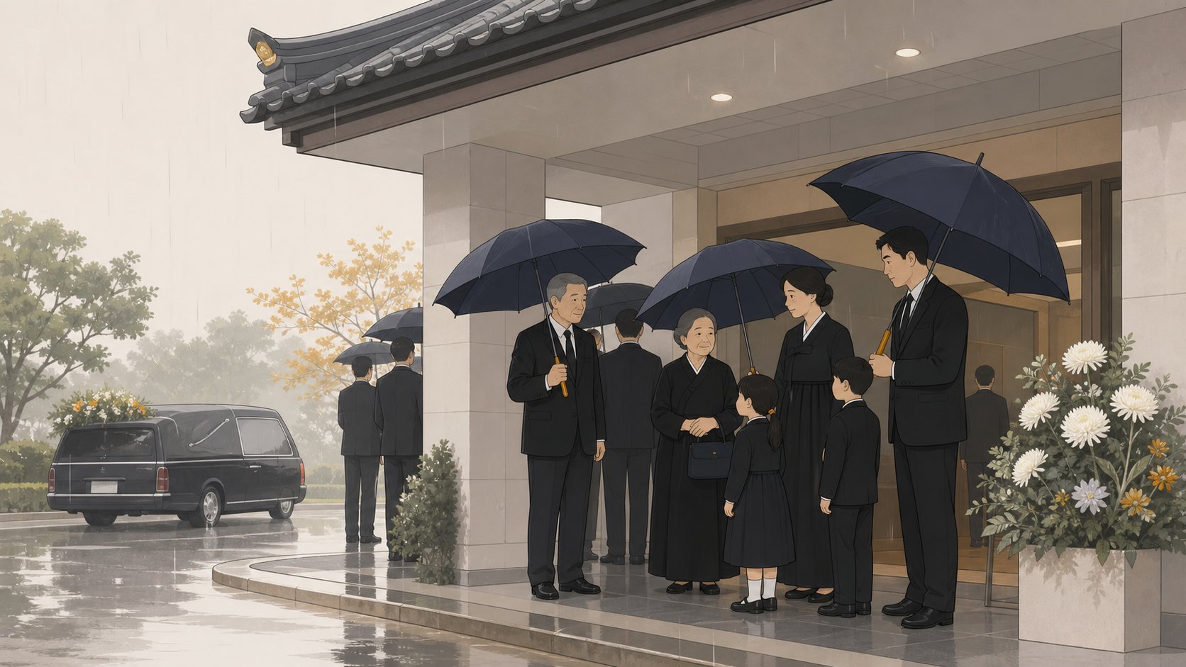장마철 발인 우천 시 운구와 하관 대응 방법