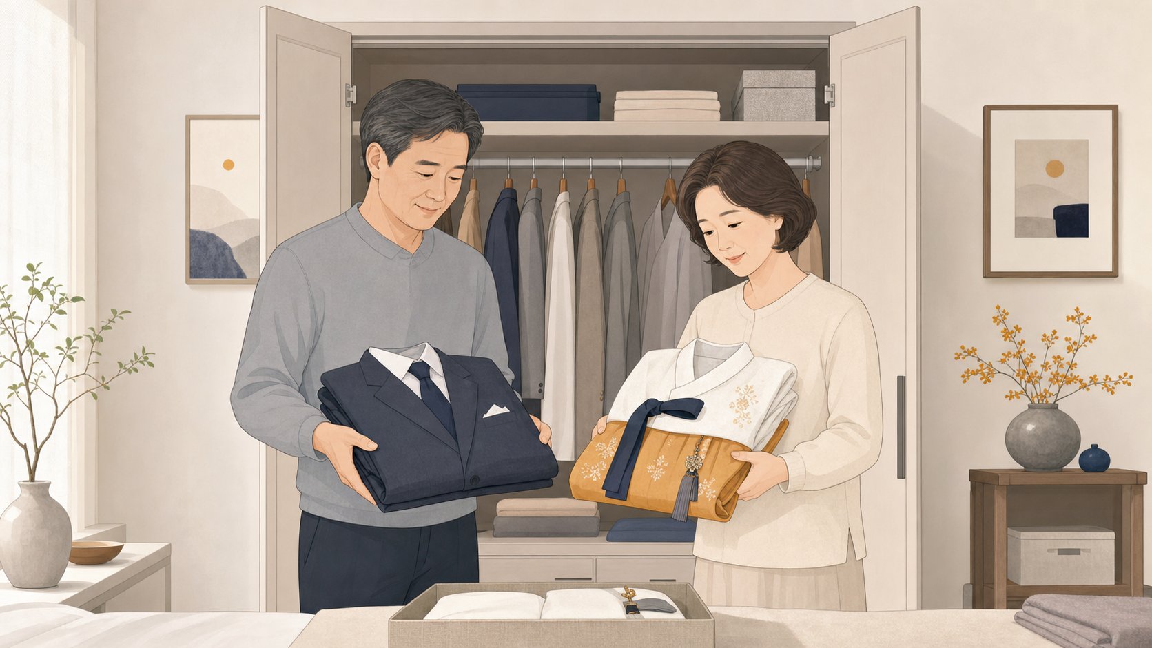 평상복 입관, 수의 대신 고인 옷으로 준비하는 방법