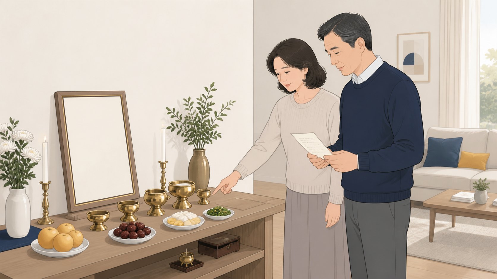 제사상 차림법, 5열 배치와 음식 놓는 순서 정리