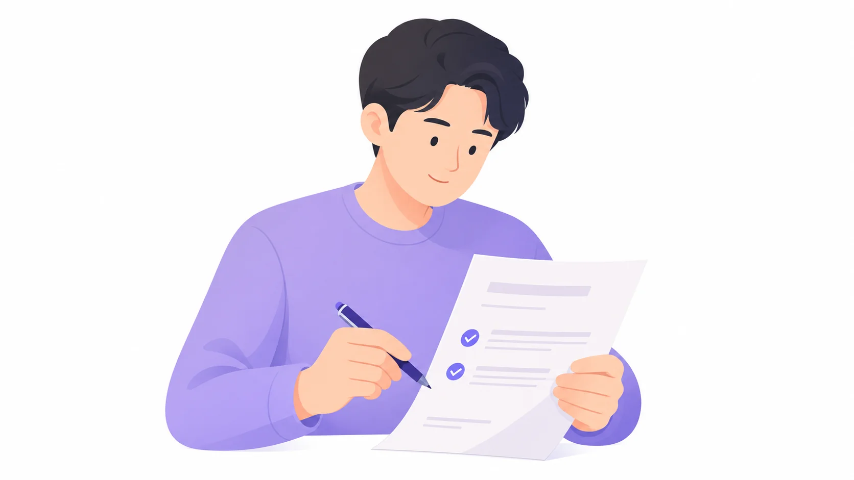 봉안당 계약서에서 기간과 관리비를 확인하는 모습