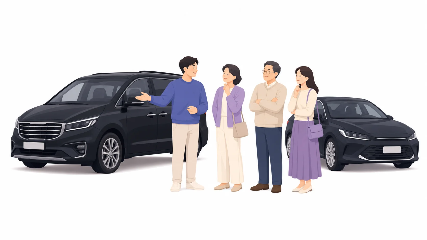 발인 차량 이용 계획을 상의하는 가족