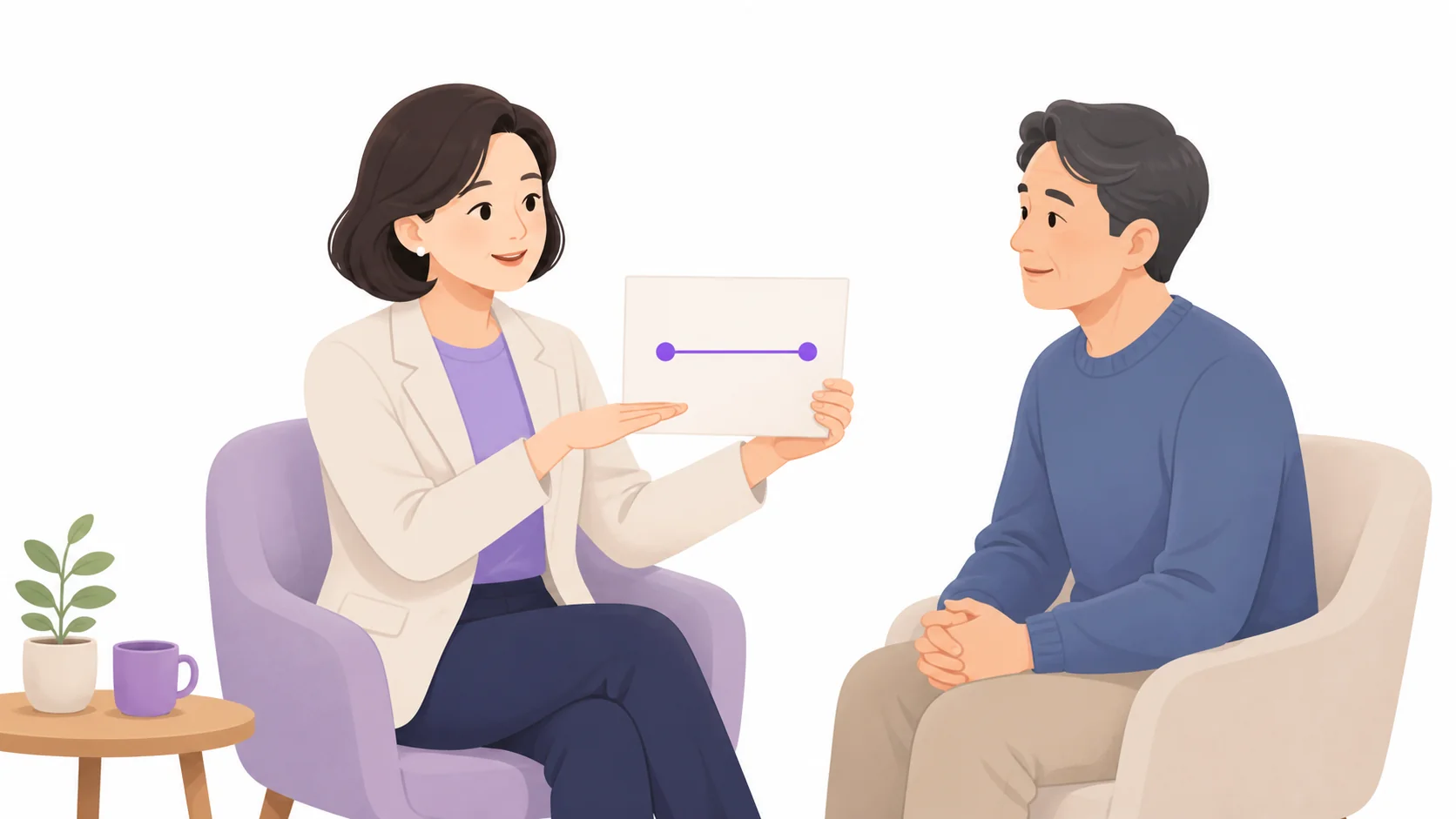 장례비 최저 금액과 최고 금액 구간을 설명하는 상담 장면