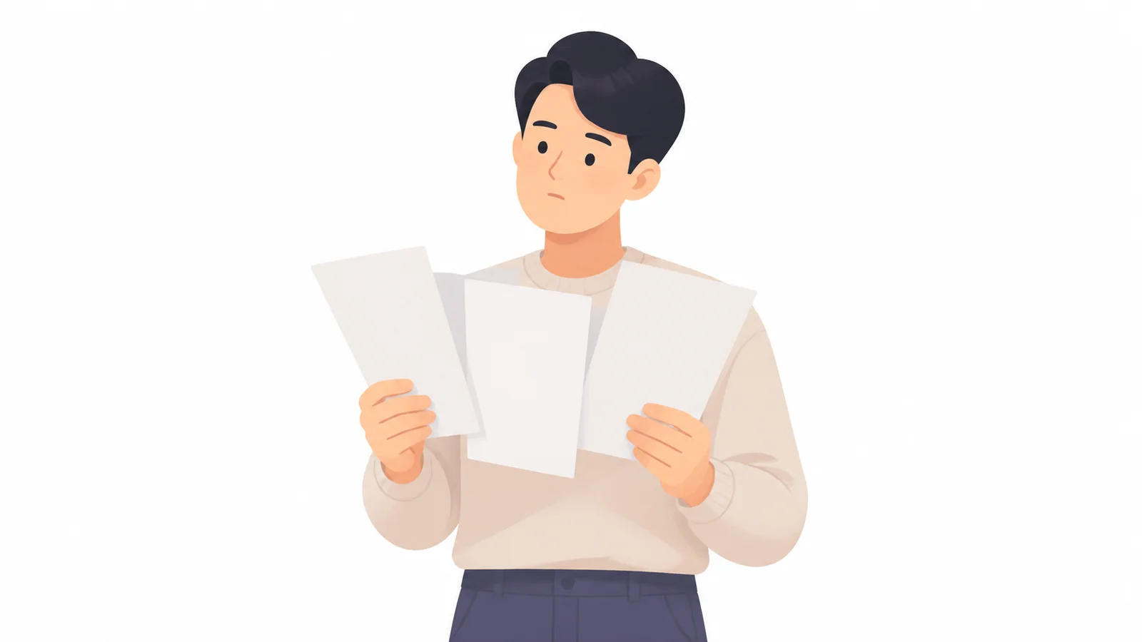 결제처별 청구서를 나누어 확인하는 모습