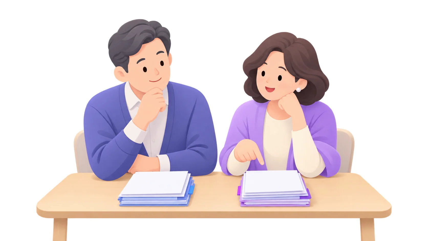 상속포기와 한정승인 중 무엇을 고를지 상의하는 부부