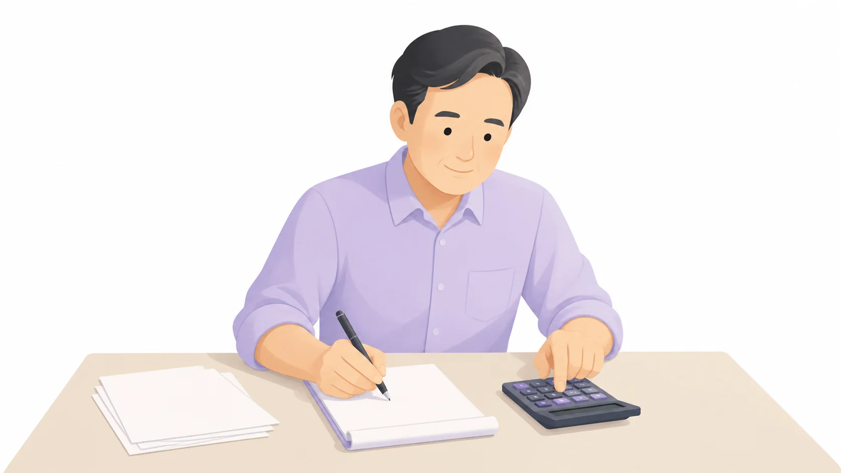 사망일시금 상한 금액을 계산해 보는 모습