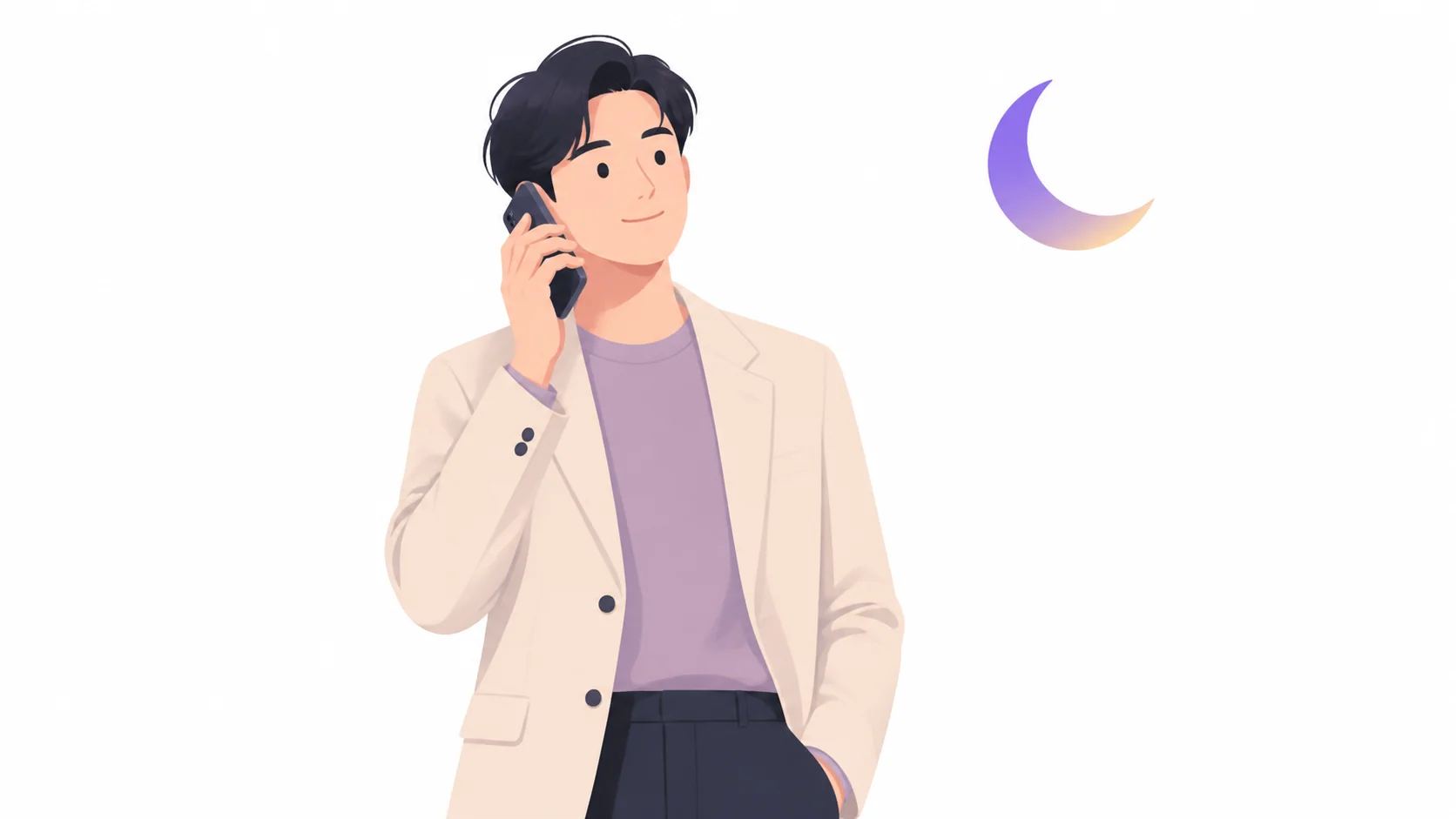 새벽 시간에 침착하게 통화하며 이송을 부르는 사람