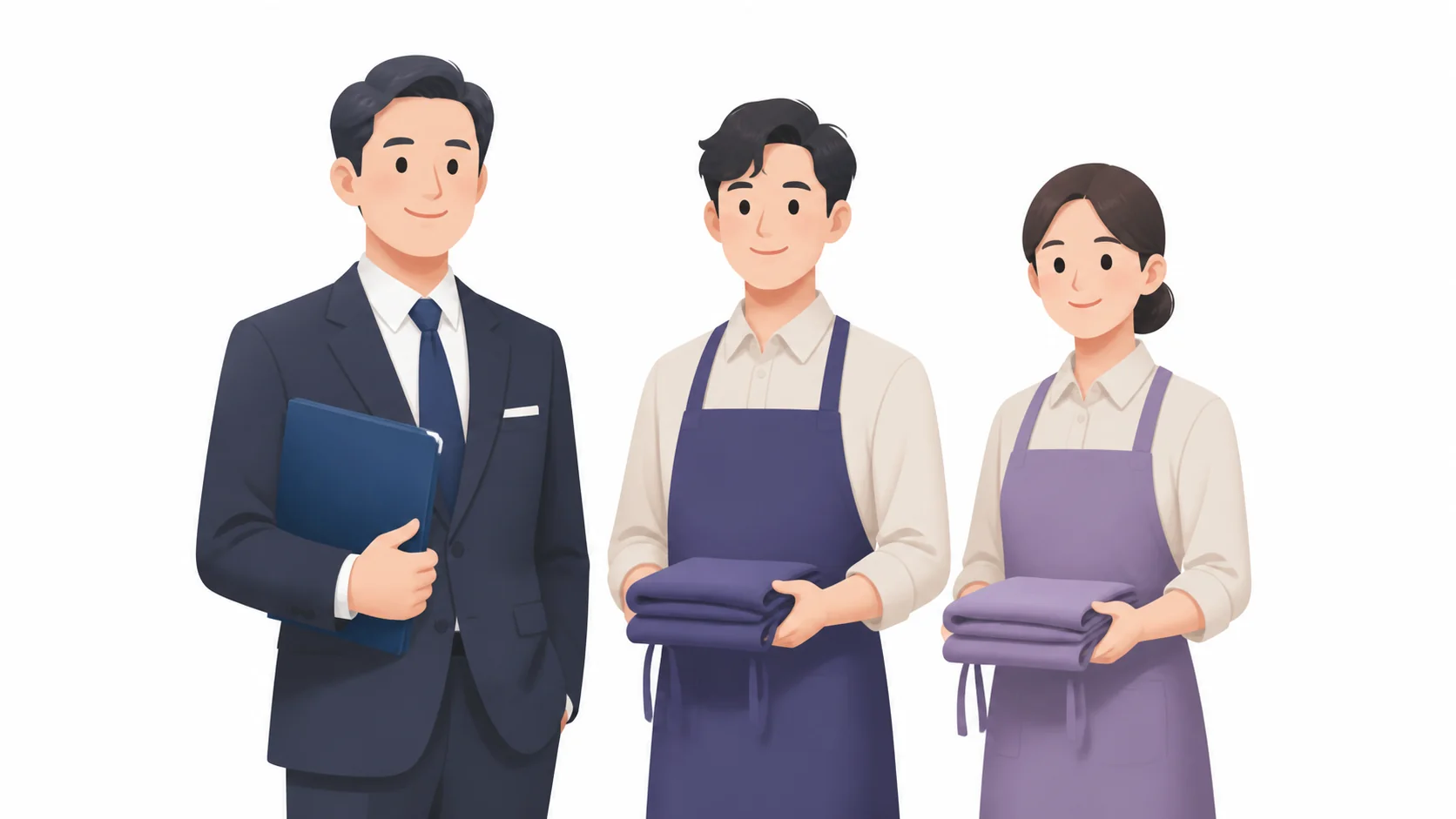 장례지도사 한 명과 접객 도우미 두 명으로 구성된 인력