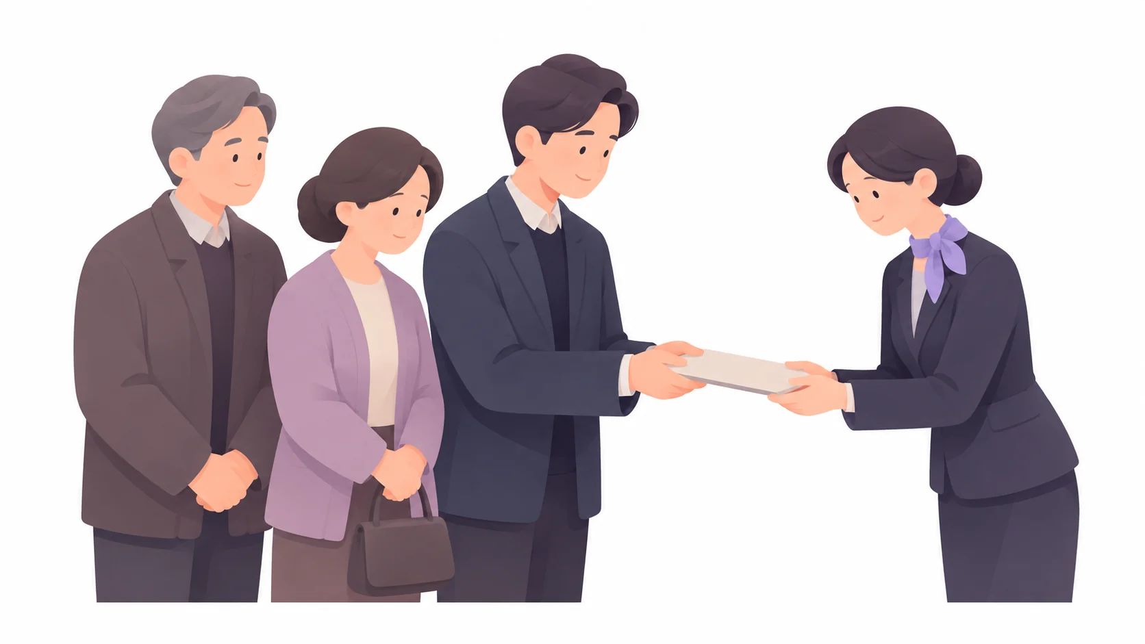 봉안당 안치 접수 때 화장증명서를 내는 가족