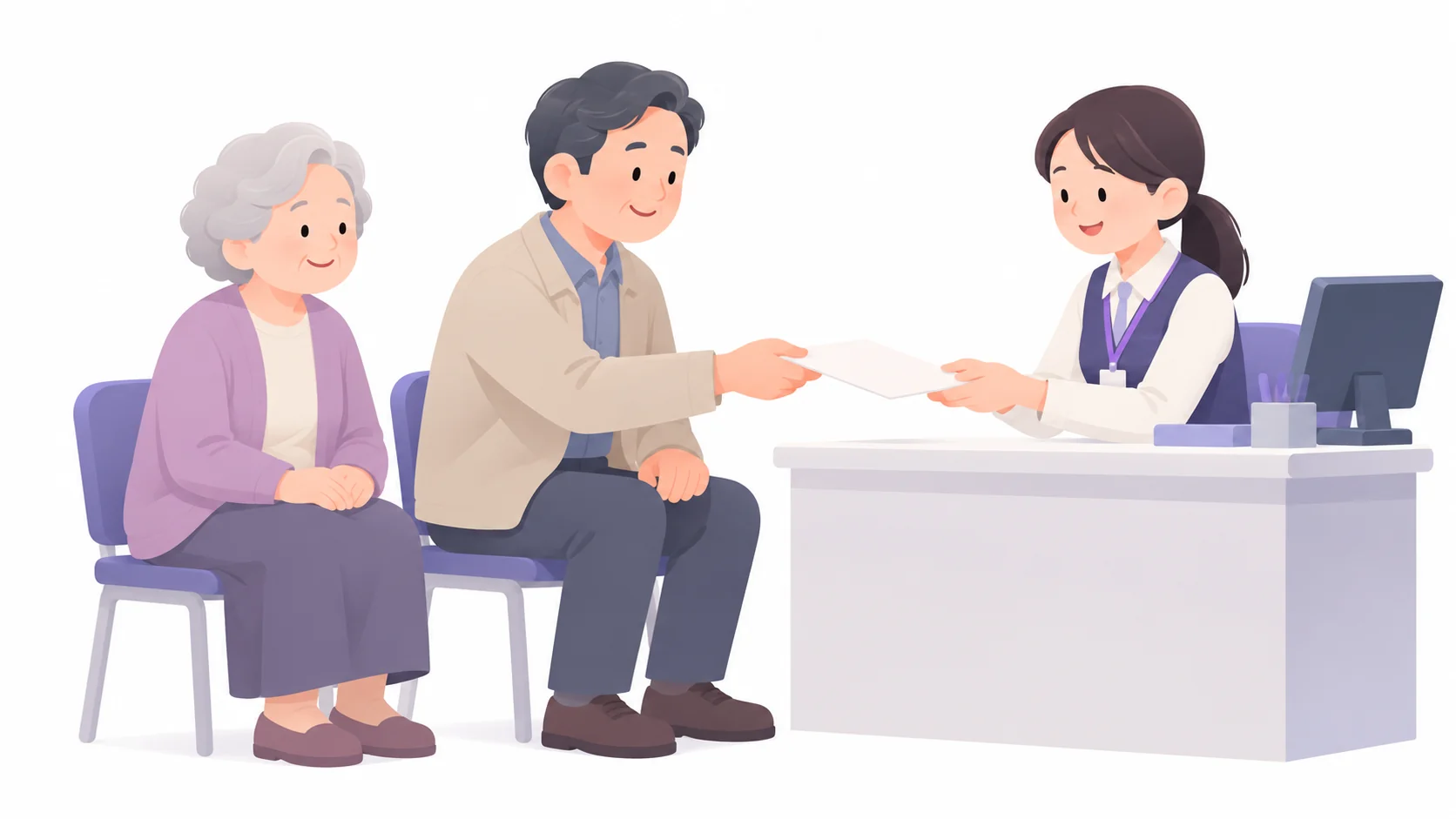 합장을 위해 개장 신고를 하는 가족
