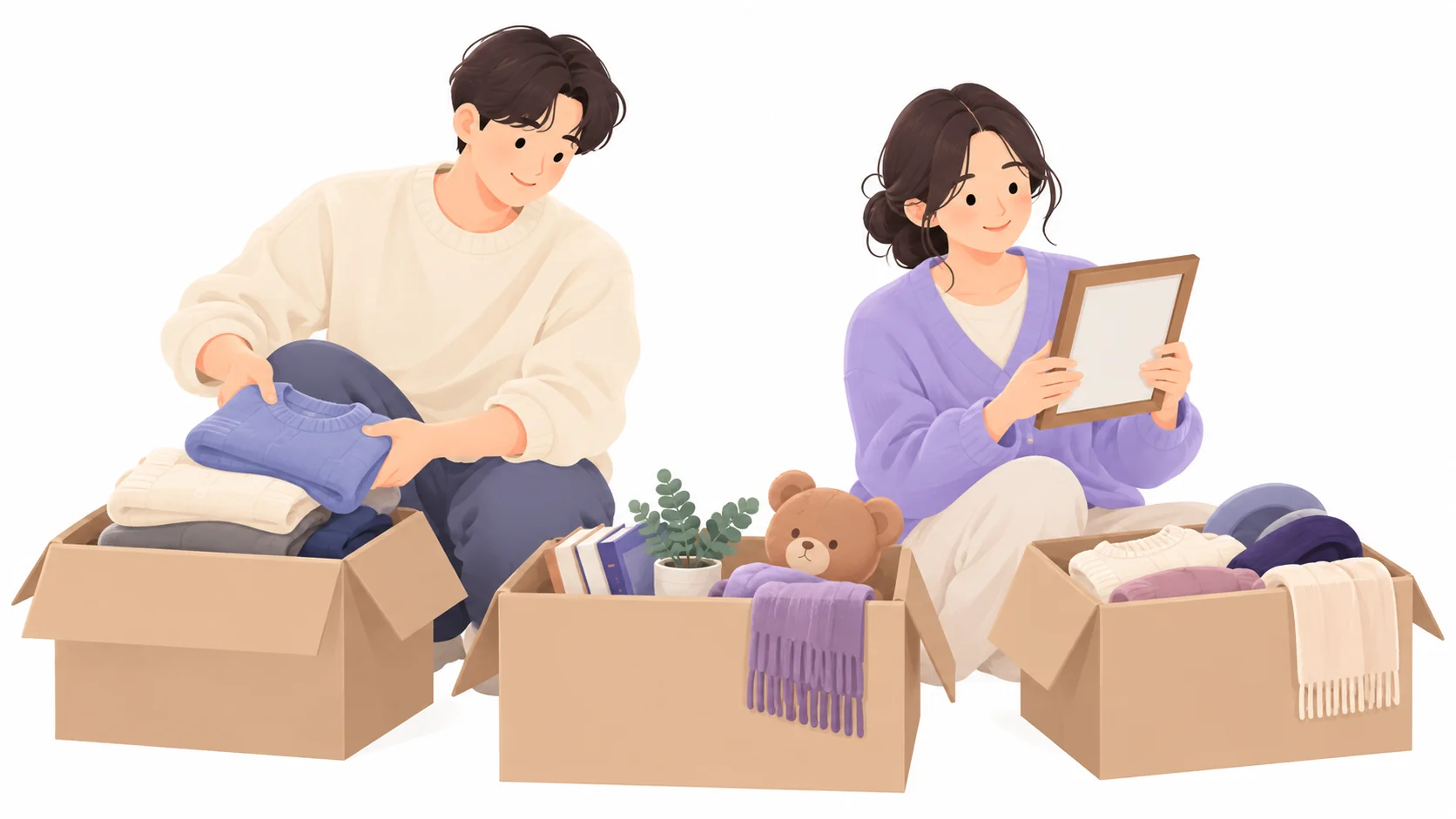 남길 것과 보낼 것을 나누는 유품 정리