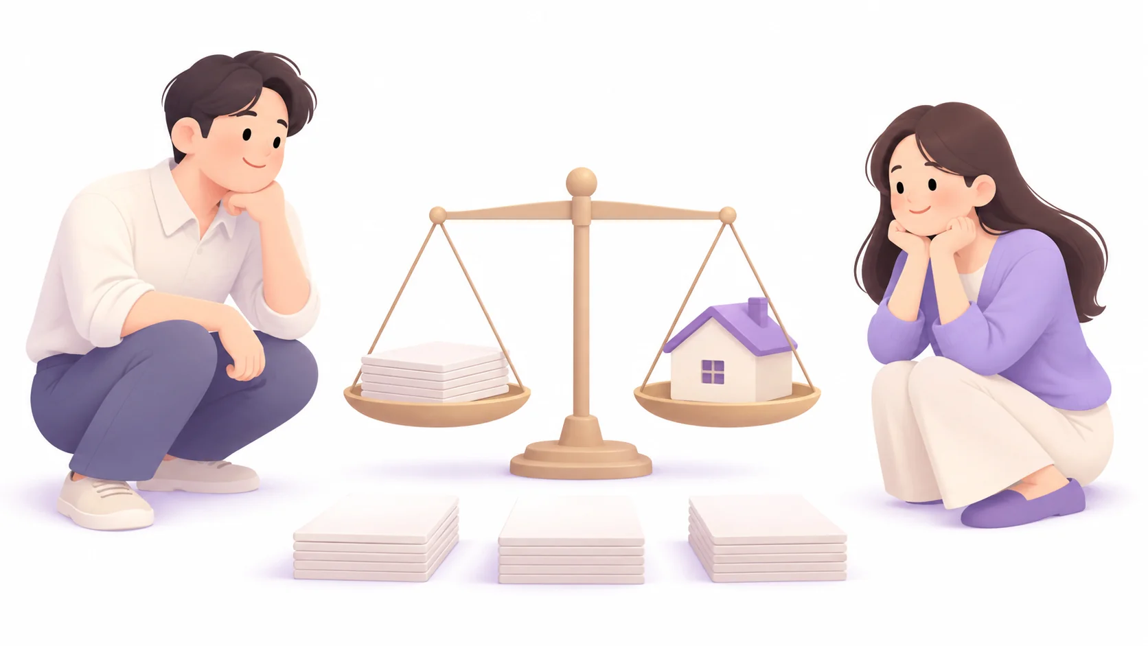 상속재산 범위에서 채권자에게 비율대로 나눠 갚는 절차를 표현한 그림