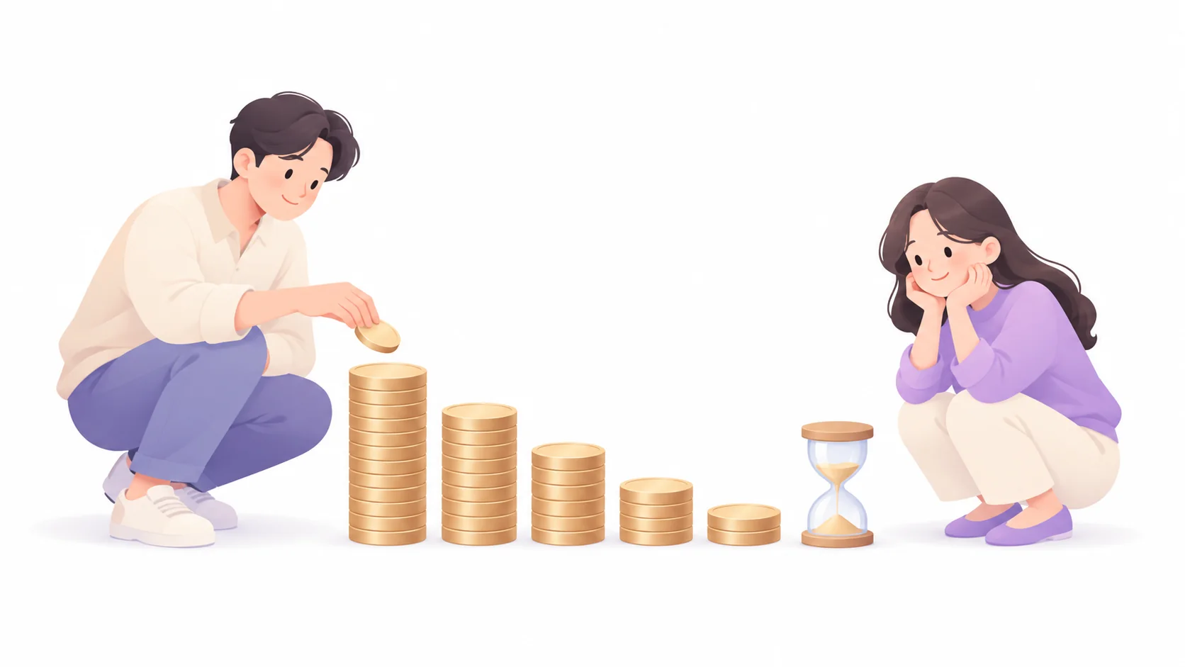 남은 세금이 줄면서 가산금도 줄어드는 계산 구조를 표현한 그림
