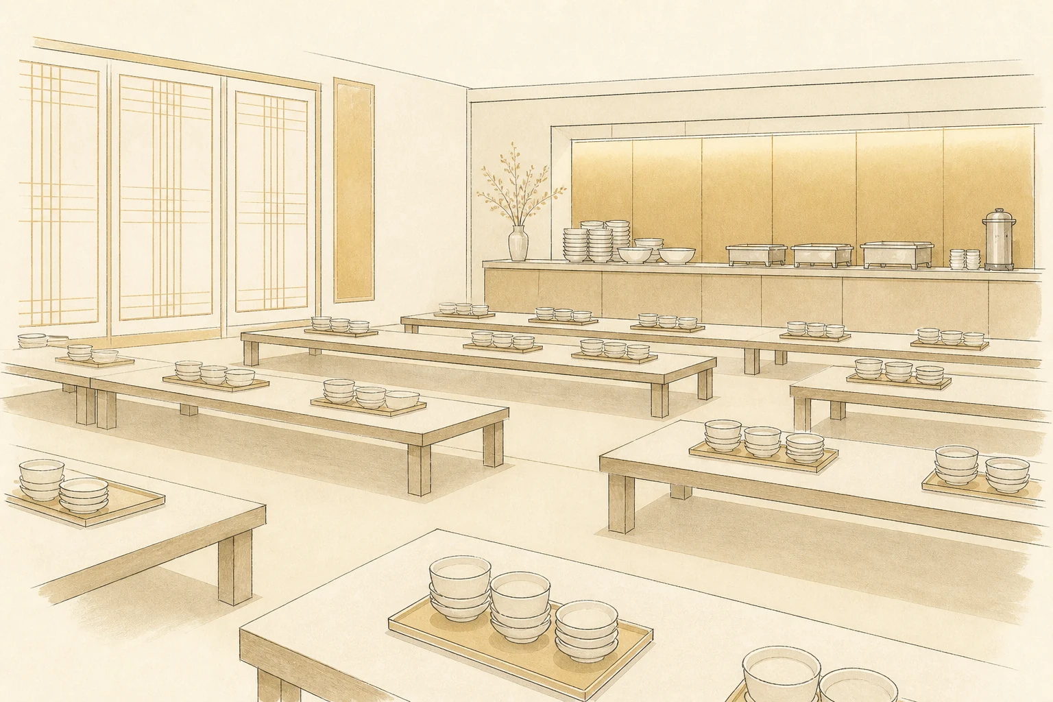 장례식장 식대 1인 단가의 기준선, 조문 200명이 만드는 식수