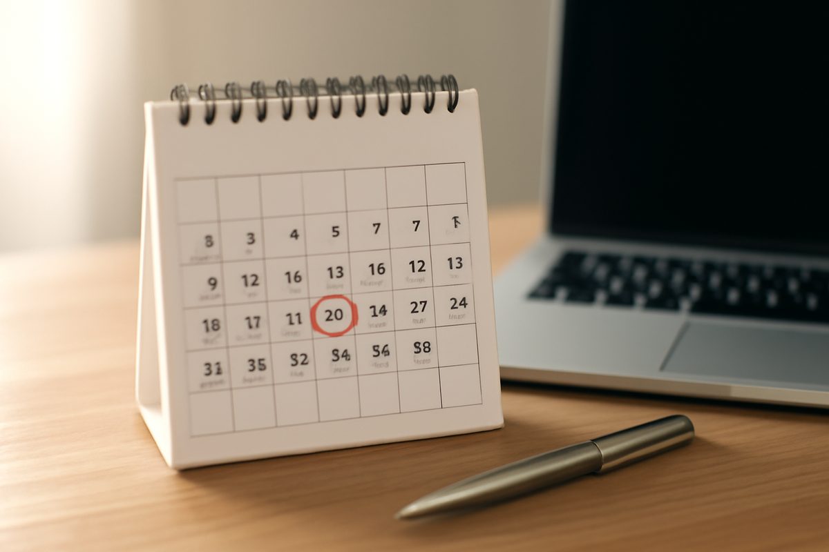 일정을 표시한 달력, 10월 30일 행사 기간 확인