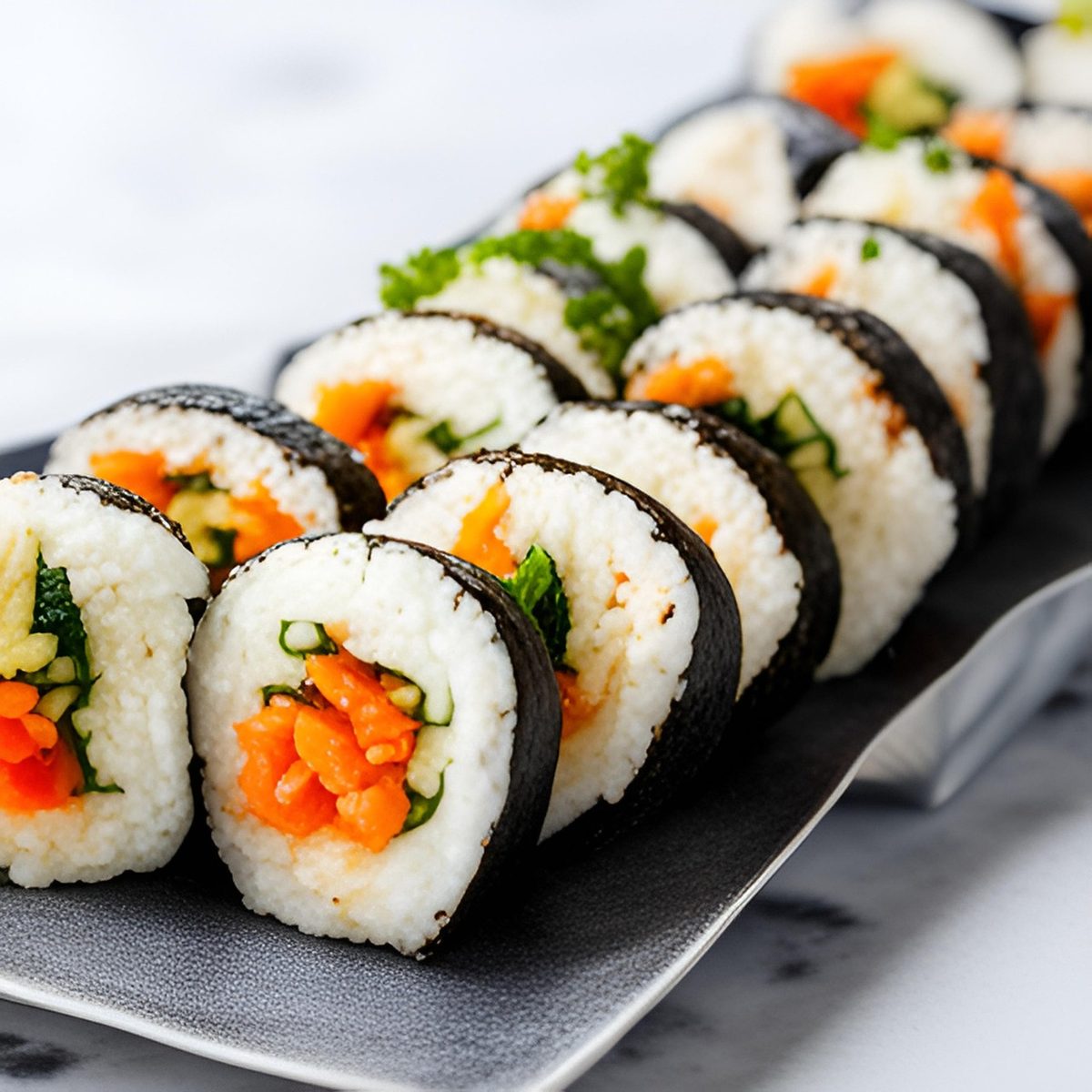팝업에서 판매한 김밥 포장