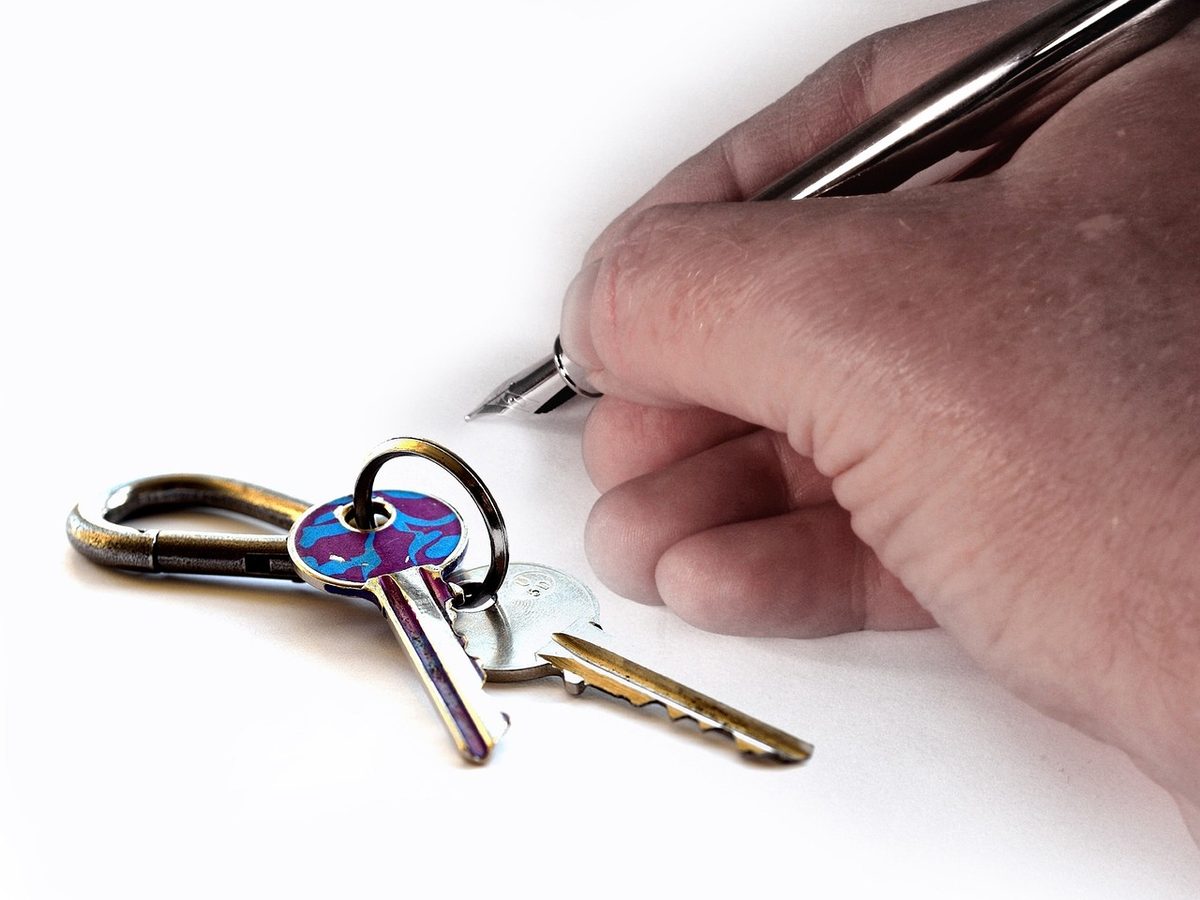 임대차계약서를 확인하는 임차인, 민간임대 신고 대상 확인