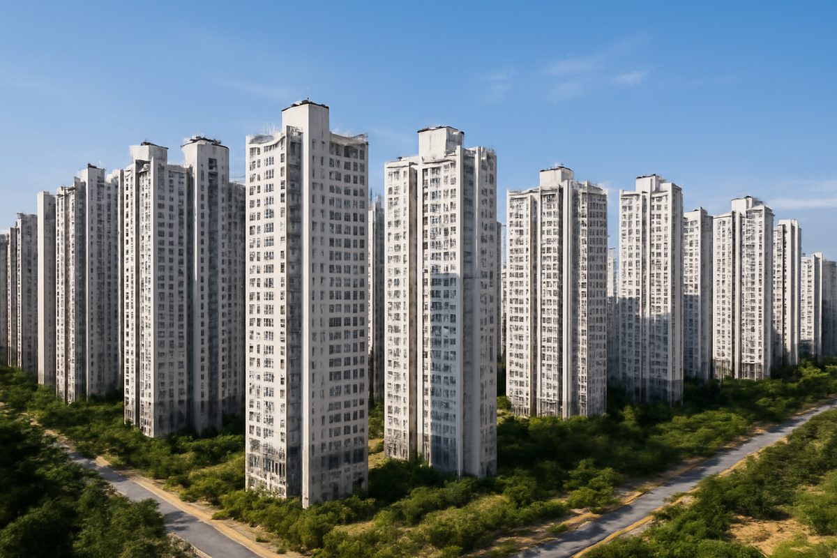 9,800세대 대단지 아파트 전경과 장충금 소재
