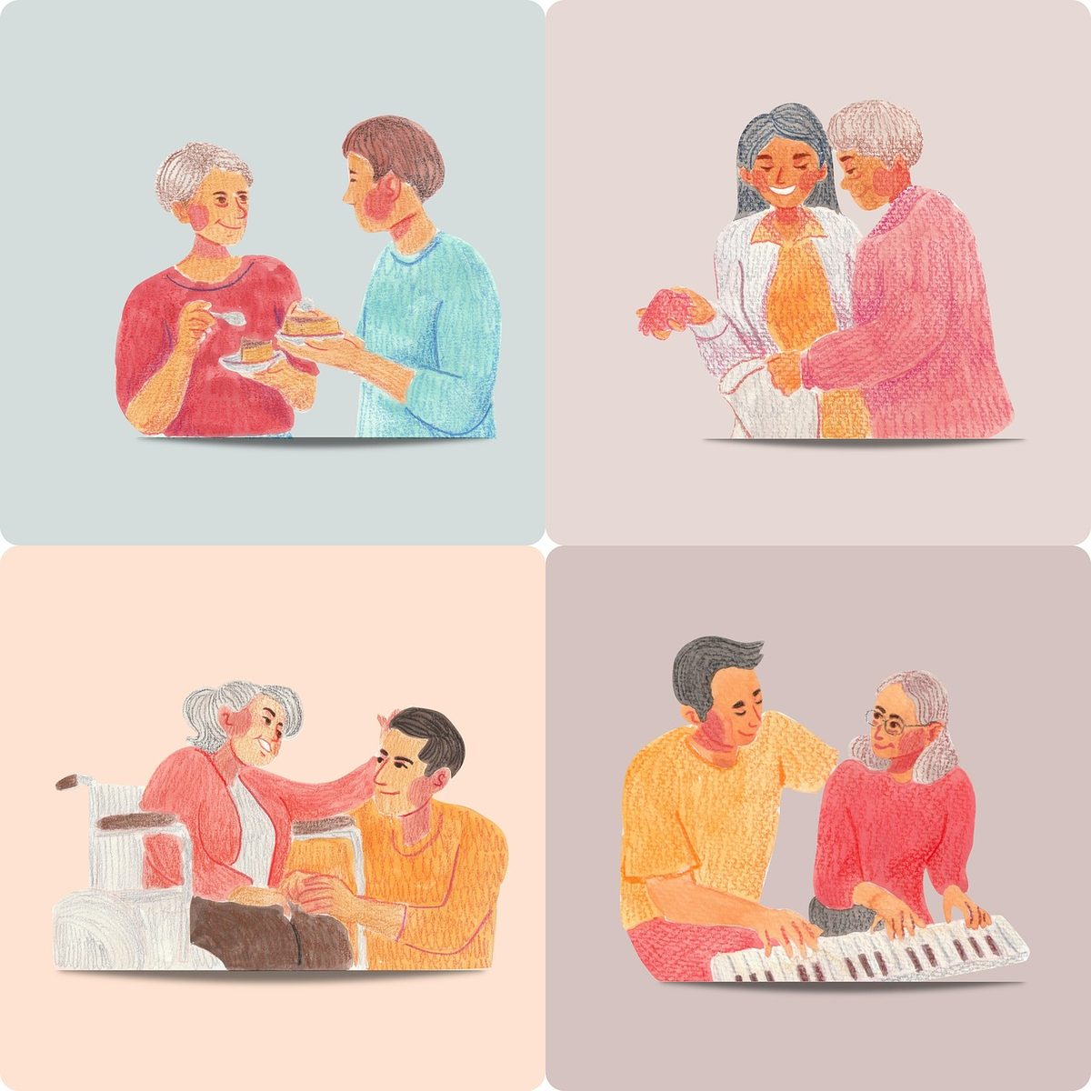 재가 요양 서비스를 받는 어르신