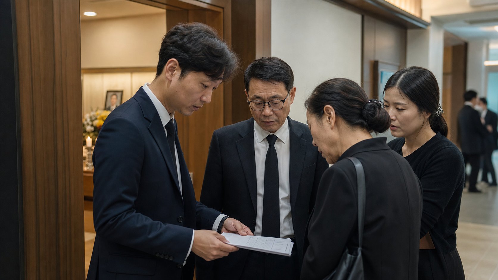 삼일장 시간순 진행표와 가족 동선 정리