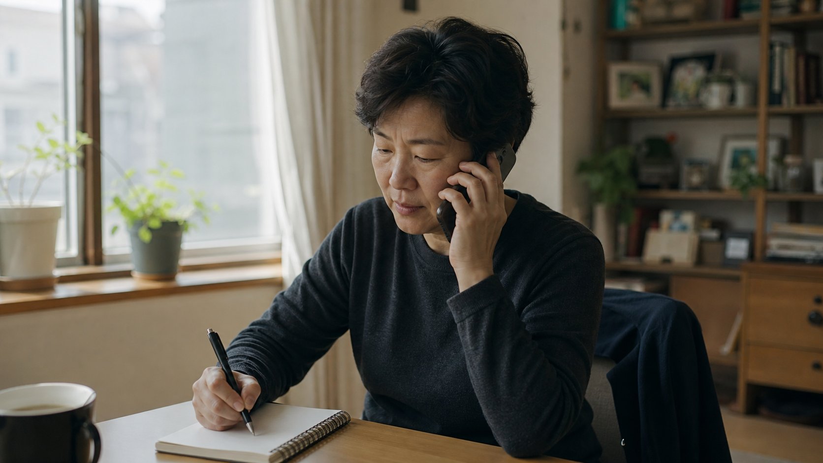 상조 명의변경 절차를 전화로 문의하는 가족