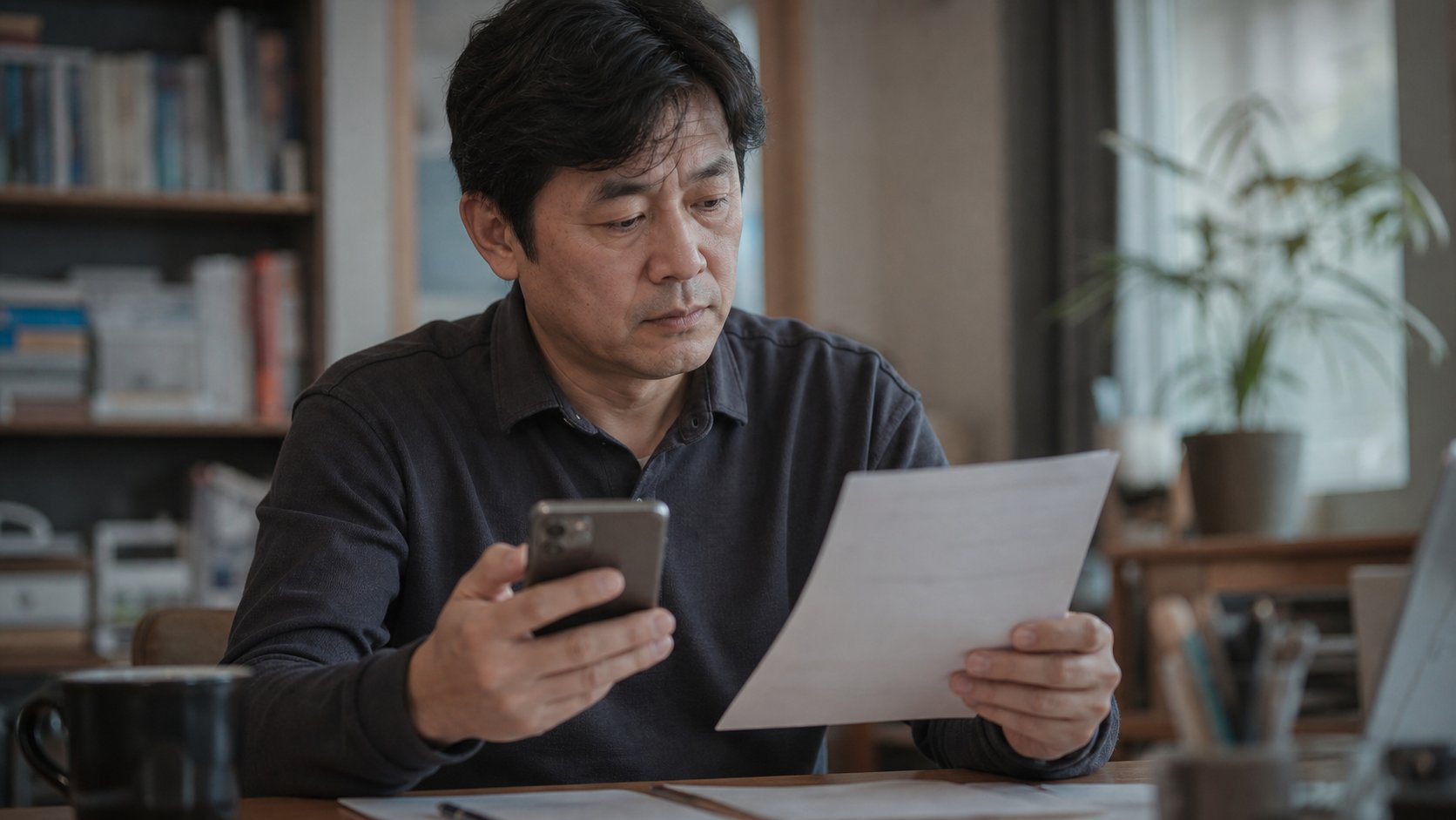 상조 가입 내역을 확인하는 모습