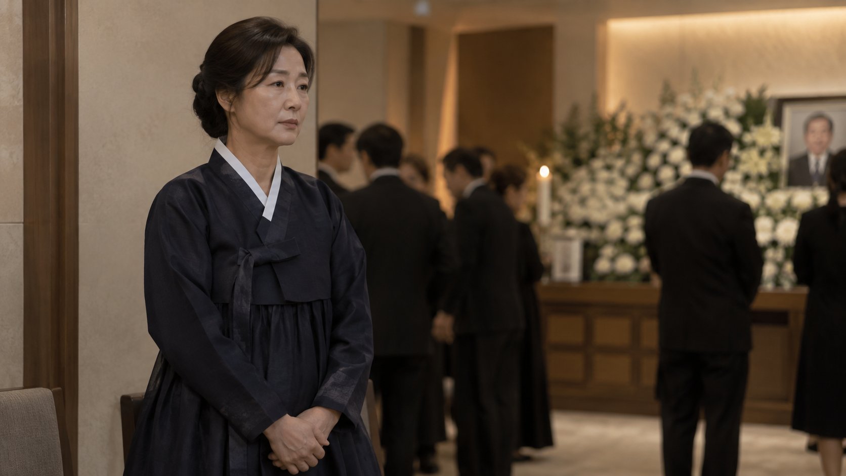 여자 상주 상복 착용법 한복과 검은 정장 머리 단장 기준 정리