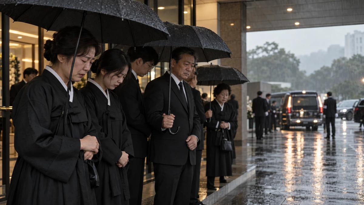 비 오는 날 발인 준비 우천 시 운구와 하관 화장장 이동 정리