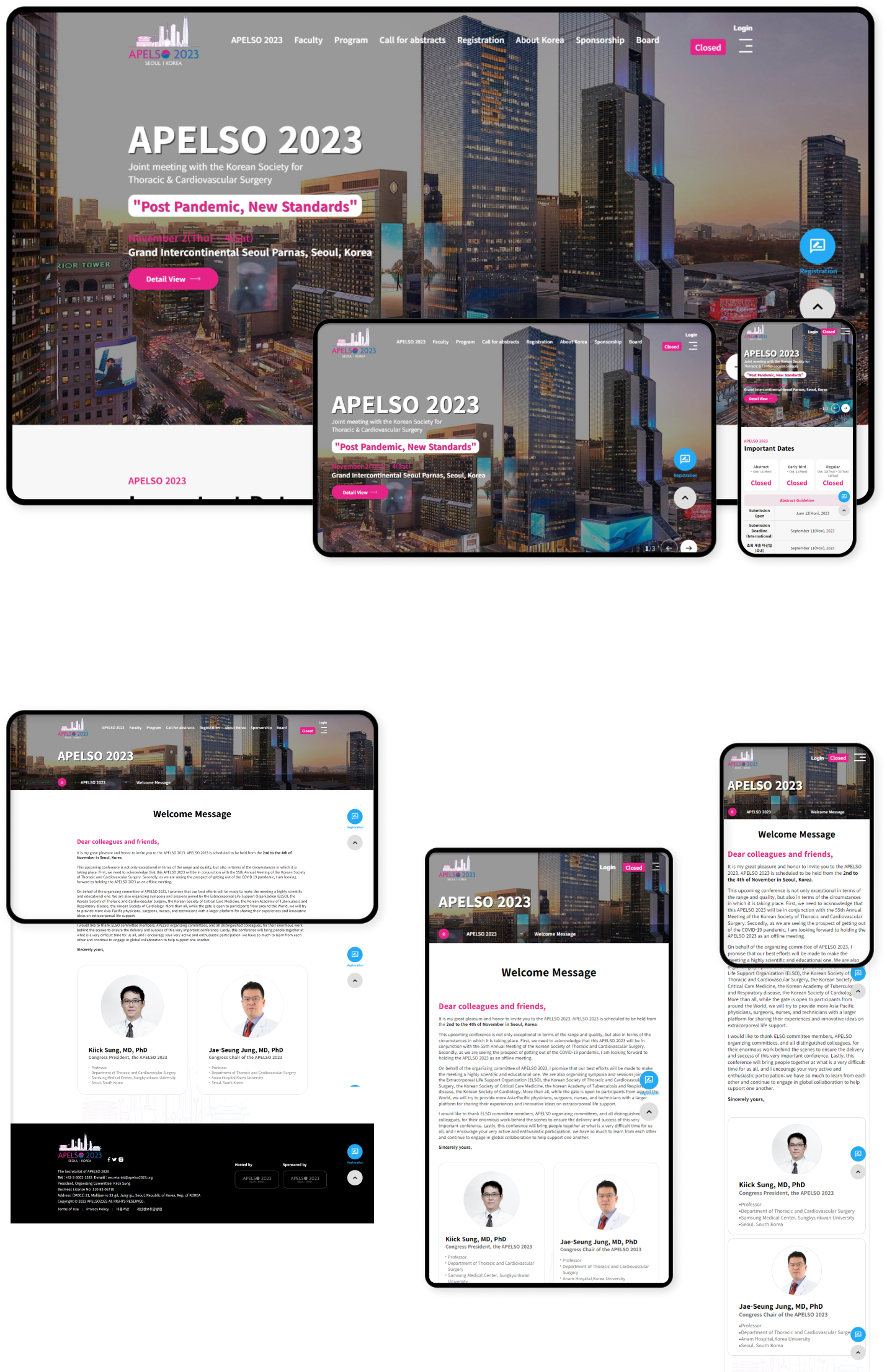 디자인펀치 제작 - GH코리아 Responsive Web/App 상세 디자인 (PC)
