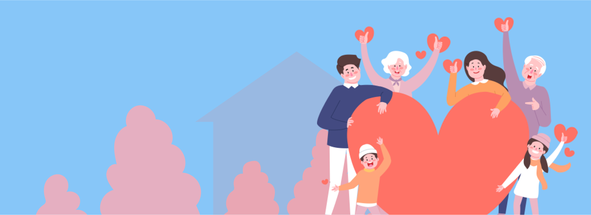 디자인펀치 제작 - 남부노인보호전문기관 Responsive Web/App 메인 비주얼 (PC)