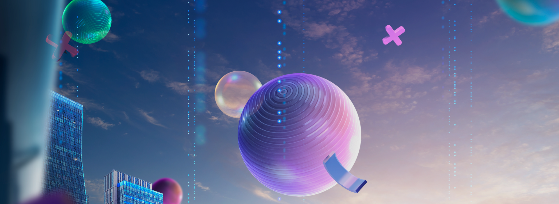 디자인펀치 제작 - 메타버스 AI 콘텐츠 페스티벌 Responsive Web/App 메인 비주얼 (PC)