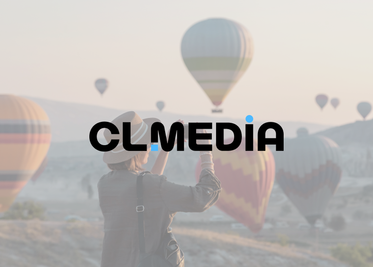 디자인펀치 제작 - 씨엘미디어 로고 BI/CI 메인 비주얼 (모바일)