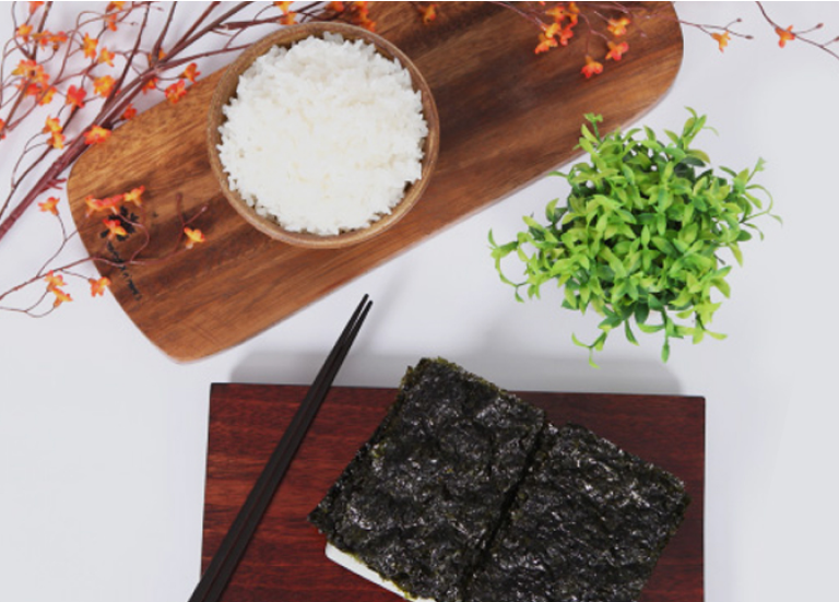 디자인펀치 제작 - 하나맛김 Shopping mall 메인 비주얼 (모바일)