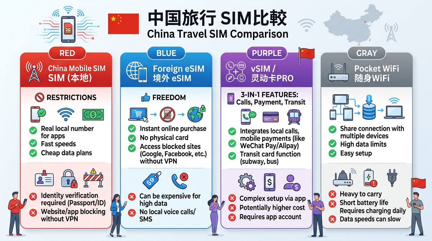 China Travel SIM Complete Comparison