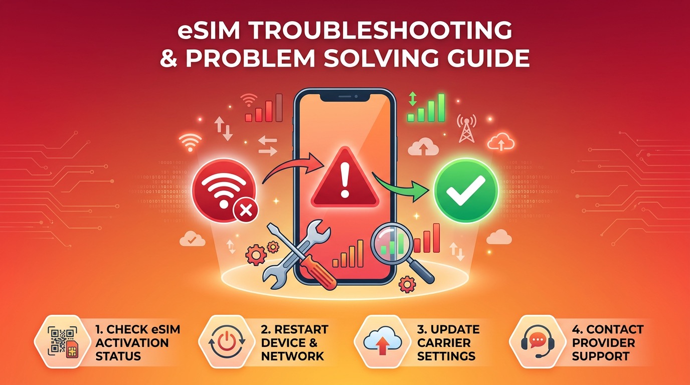 eSIM 故障排除指南