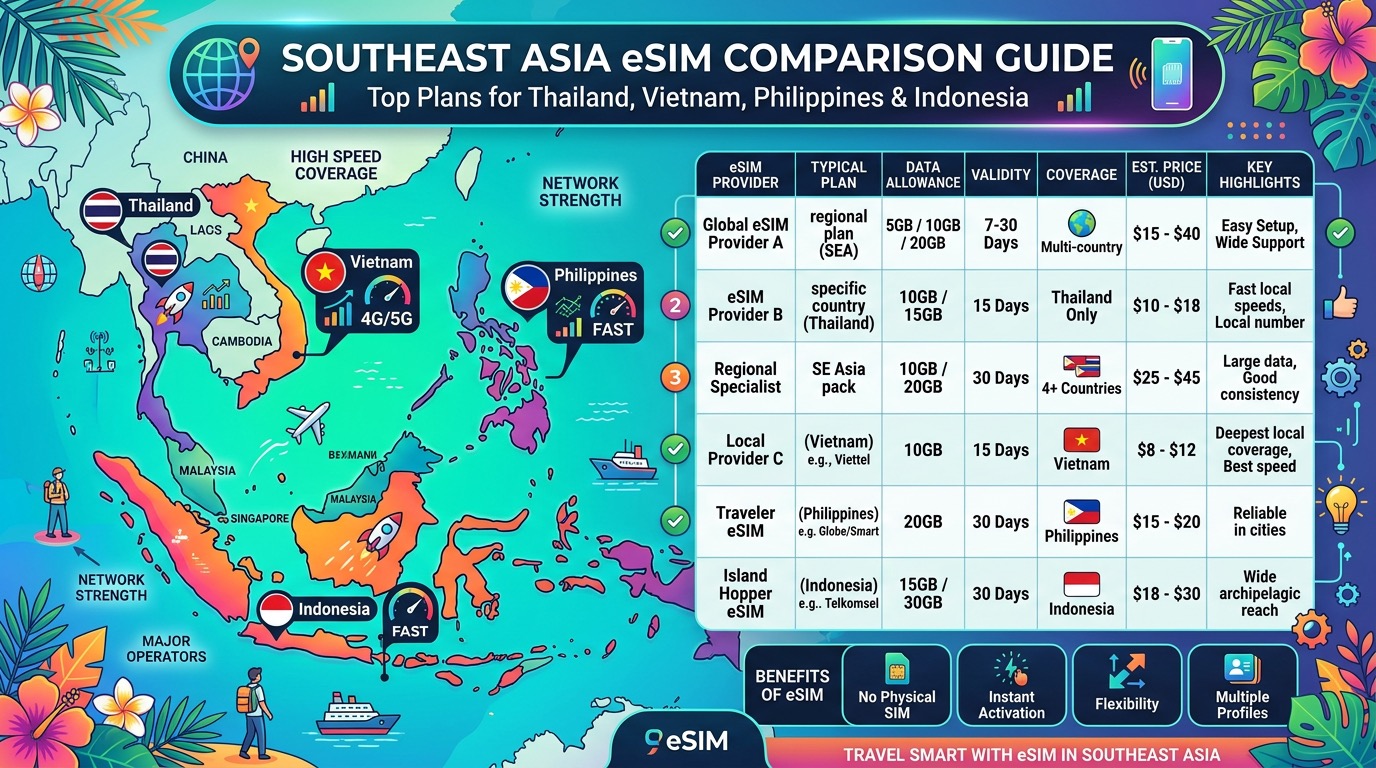 동남아 eSIM 비교 가이드