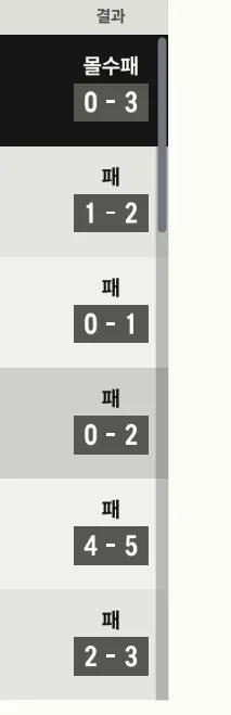와 11연패 쩐다
