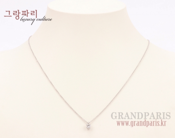 티파니앤코 플래티늄 다이아 1 심플 팬던트 네크리스